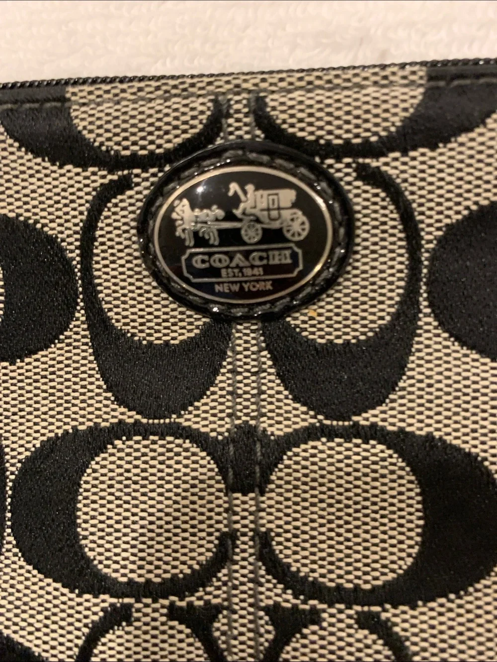 Coach signature jacquard